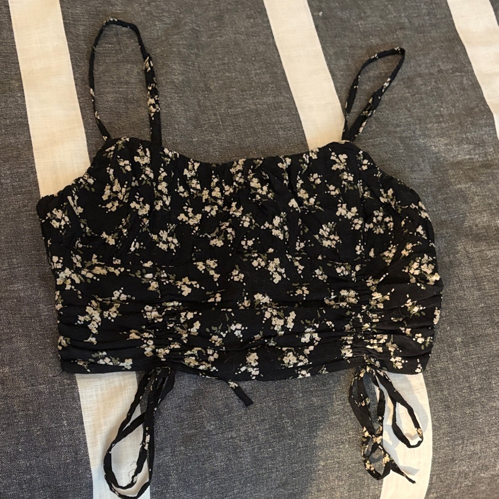 Urban Outfitters Black Floral Camisole